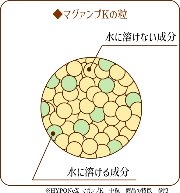 マグァンプKの粒の構成